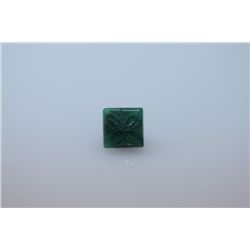 0.86 CTW EMERALD FLOWER DESIGN STONE.