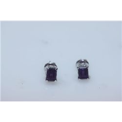 13.55 CTW AMETHYST EARRING .925 STERLING SILVER