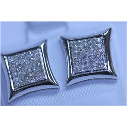 7.55 CTW 10K WHITE GOLD DIAMOND EARRING