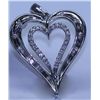 Image 1 : 16.15 CTW DIAMOND PENDANT 14K WHITE GOLD