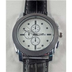 11269 - MEN'S ANALOG WRIST WATCH W/ LEATHER BAND - FACE MARKED XINKAI