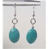 Image 1 : 10496 - TIBETAN SILVER TURQUOISE EARRINGS