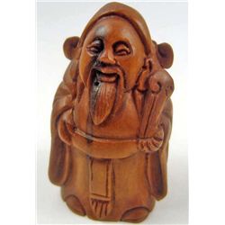 11154 - BOXWOOD GOD NETSUKE