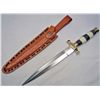 Image 1 : 11140 - CAMANDO DAGGER WITH CAMEL BANE AND BUFFALO HORN HANDLE