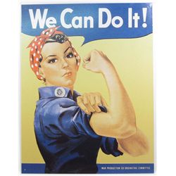 10099 - ROSIE THE RIVETER WE CAN DO IT METAL SIGN