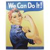 Image 1 : 10099 - ROSIE THE RIVETER WE CAN DO IT METAL SIGN