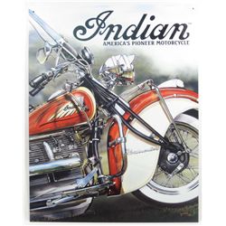 10098 - INDIAN MOTORCYCLES METAL SIGN