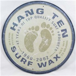 10120 - HANG TEN ADVERTISING ROUND METAL SIGN