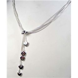 10296 - SILVER HEART NECKLACE MARKED .925