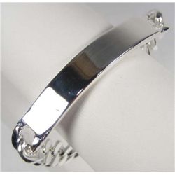 10818 - SILVER ID BRACELET MARKED .925