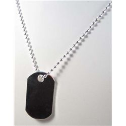 10620 - SILVER DOG TAG NECKLACE MARKED .925