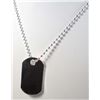 Image 1 : 10620 - SILVER DOG TAG NECKLACE MARKED .925