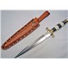 Image 1 : 11141 - CAMANDO DAGGER WITH CAMEL BANE AND BUFFALO HORN HANDLE