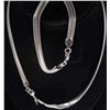 Image 1 : 9155 - SILVER NECKLACE & BRACELET MARKED .925