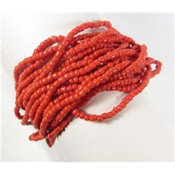 10570 - TIBETAN SILVER & RED CORAL NECKLACE