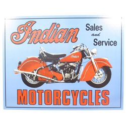 10075 - INDIAN MOTORCYCLES METAL SIGN