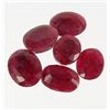 Image 1 : 6544 - 68.9 CTW - LOT OF 6 - NATURAL OVAL CUT RUBIES