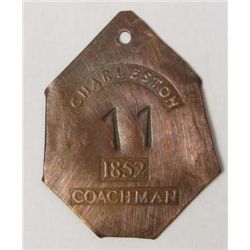 10799 - CHARLESTON COACHMAN SLAVE TAG