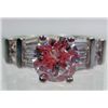 Image 1 : 11308 - WHITE GOLD PLATED WHITE TOPAZ RING