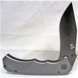 11138 - COLT TITANIUM LINERLOCK WITH FINGER GROOVED ALUMINUM HANDLE