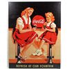 Image 1 : 8695 - COCA COLA METAL SIGN APPROX. 12 "1/2 x 16