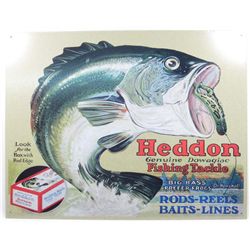 10014 - HEDDON FISHING TACKLE METAL SIGN