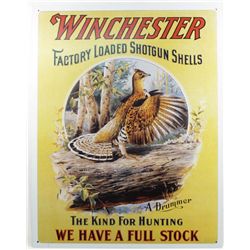 10015 - WINCHESTER WE HAVE A FULL STOCK METAL SIGN