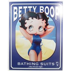 9884 - BETTY BOOP SWIM SUITS METAL SIGN