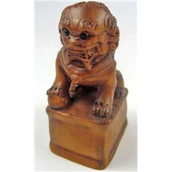 11151 - BOXWOOD LION NETSUKE