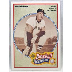 11282 - 1991 UPPER DECK TED WILLIAMS BASEBALL CARD