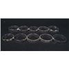 Image 1 : 11065 - SET OF 10 SILVER RINGS MARKED .925