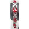 Image 1 : 11336 - WHITE GOLD PLATED RUBY BRACELET
