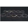 Image 1 : 11058 - SET OF 10 SILVER RINGS MARKED .925