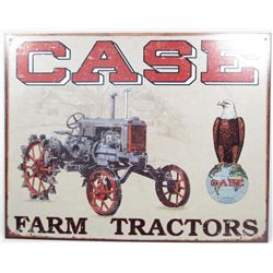 9885 - CASE FARM TRACTORS METAL SIGN