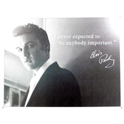 9850 - ELVIS METAL SIGN APPROX. 12 "1/2 x 16