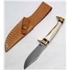 Image 1 : 11146 - ROUGH RIDER HUNTERS BUDDY STAG HANDLE KNIFE APPROX  7"