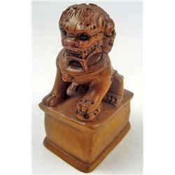 11152 - BOXWOOD LION NETSUKE