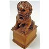 Image 1 : 11152 - BOXWOOD LION NETSUKE