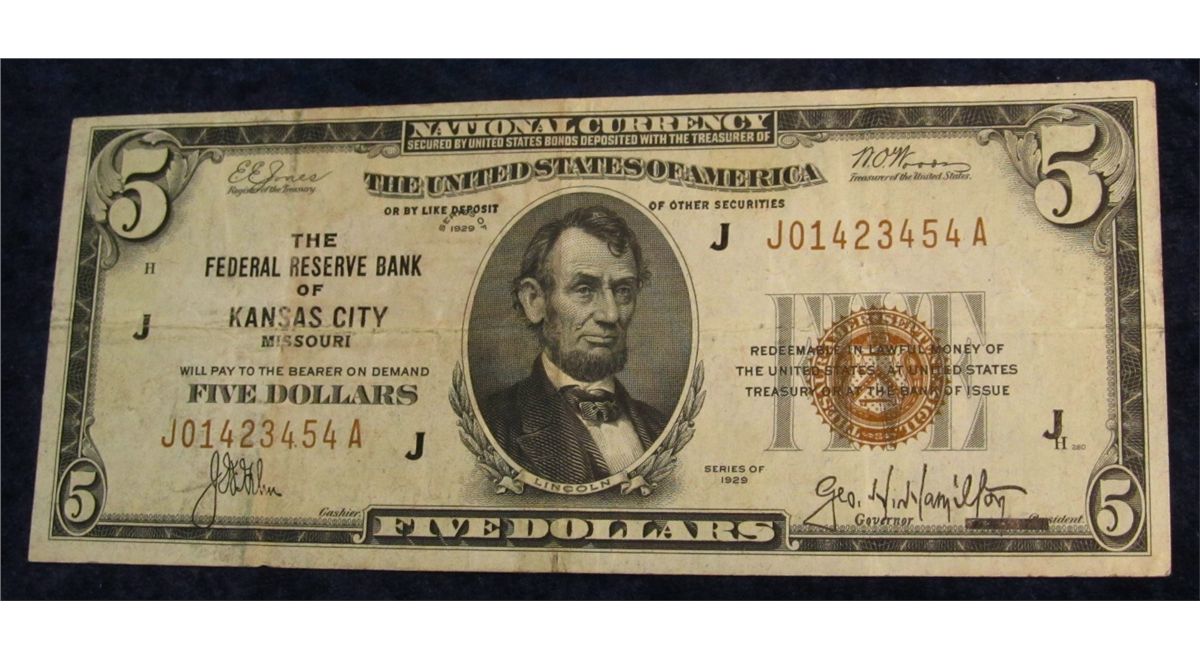 5. Series 1929 5 "The Federal Reserve Bank of Kansas City, Missouri