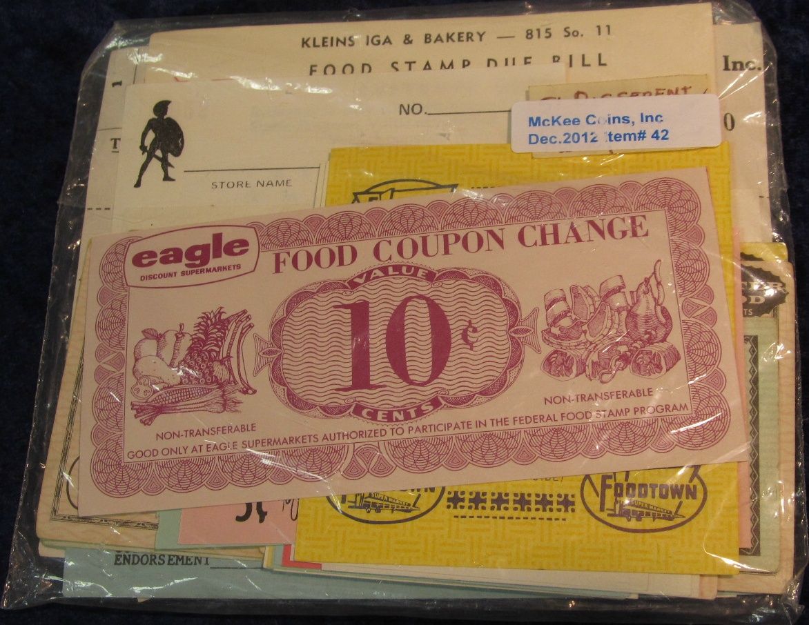 42. (51) Different Food Stamp Coupons. Nice collection.