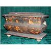 Image 1 : A Regency tortoiseshell sarcophagus form tea caddy in need of restoration
