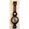 Image 1 : A 19th century mahogany boxwood and ebony strung banjo barometer/thermometer, makers G Kalabergo, Ba