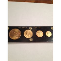 SET OF GOLD COINS- 1910 $20 ST GAUDENS, 1908 $10 IH, 1915 $5, 1927 $2 1/2