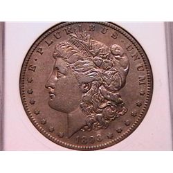 1893-S Morgan Dollar XF40 Clnd ANACS. 100,000 only The lLowest Mintage Key Date of All Morgans
