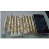 Image 1 : 10 LARGE 4" VIALS GOLD FLAKES
