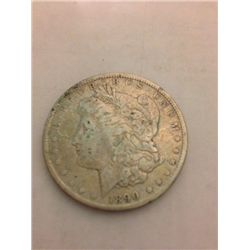 1890 Morgan Silver Dollar
