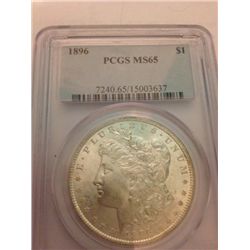 1896 Morgan Dollar PCGS MS-65