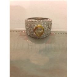 3/4 CARAT SOLITAIRE PEAR SHAPED DIAMOND RING, 18K GOLD