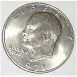 1971-D EISENHOWER "IKE" DOLLAR *RARE MS HIGH GRADE*!! DOLLAR CAME OUT OF SAFE!!
