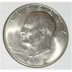 1972-D EISENHOWER "IKE" DOLLAR *RARE AU HIGH GRADE*!! DOLLAR CAME OUT OF SAFE!!